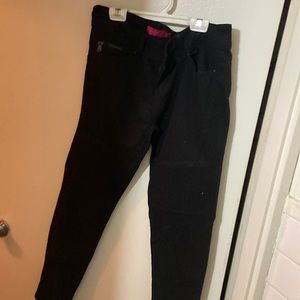 Wax jeans size 9 motorcycle style soft black a lil stretch butt
